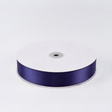 Purple satin ribbon spool on white background#whtbkgd