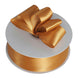 50 Yards 1.5inch Gold Single Face Decorative Satin Ribbon#whtbkgd