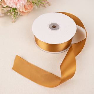 Unleash Your Creativity with 1.5" Gold Satin Ribbon