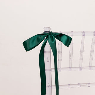 Versatile and Affordable Hunter Emerald Green Single Face Decorative Satin Ribbon