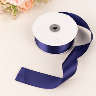 Unleash Your Creativity with 1.5 inch Navy Blue Satin Ribbon