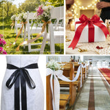 Single face satin ribbon with smooth glossy finish and soft texture for gift wrapping and event d...