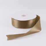 Single Face Satin Ribbon Roll Taupe 2" x 100 Yards Decorative Craft Ribbon