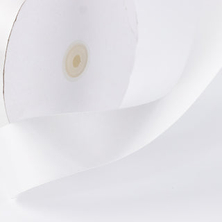 White fabric lampshade with inner support ring, minimalist close-up view