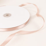 100 Yards 3/8inch Nude Single Face Decorative Satin Ribbon#whtbkgd