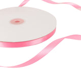 100 Yards 3/8" Pink Decorative Satin Ribbon#whtbkgd
