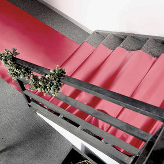 Make a Statement with the Metallic Red Glossy Mirrored Wedding Aisle Runner