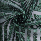 12x108inch Hunter Emerald Green Diamond Glitz Sequin Table Runner