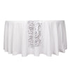 12x108inch Silver Wave Mesh Table Runner With Embroidered Sequins