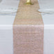 10x108inch Champagne Diamond Rhinestone Mesh Table Runner, Crystal Rhinestone Ribbon Bling Roll
