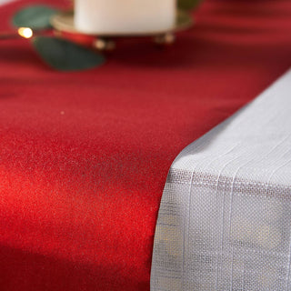 Create a Glamorous Atmosphere with the 9ft Red Glitzing Glitter Table Runner