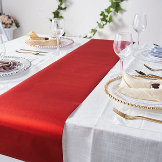 Enhance Your Event Decor with the 9ft Red Glitzing Glitter Table Runner