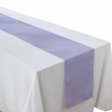 14x108inch Lavender Lilac Boho Chic Rustic Faux Jute Linen Table Runner#whtbkgd