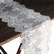 15inch x 117inch White Premium Lace Table Runner Vintage Classy Rustic Runner Decor#whtbkgd