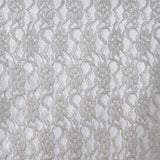 12x108inch Silver Floral Lace Table Runner#whtbkgd