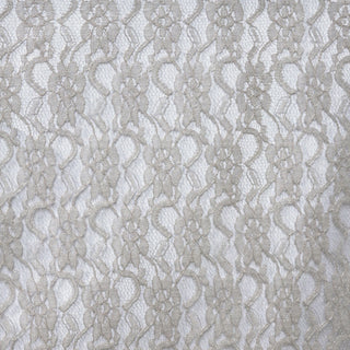 Enhance Your Event Décor with a Silver Floral Lace Table Runner
