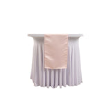 12x108inch Blush Lamour Satin Table Runner