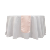 12x108inch Blush Lamour Satin Table Runner