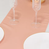 12x108inch Dusty Rose Lamour Satin Table Runner