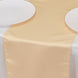 12x108inch Beige Lamour Satin Table Runner