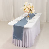 12x108inch Dusty Blue Lamour Satin Table Runner