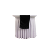 12x108inch Black Lamour Satin Table Runner