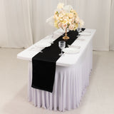 12x108inch Black Lamour Satin Table Runner