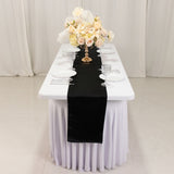 12x108inch Black Lamour Satin Table Runner