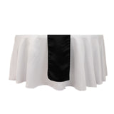 12x108inch Black Lamour Satin Table Runner