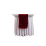 12x108inch Burgundy Lamour Satin Table Runner