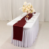 12x108inch Burgundy Lamour Satin Table Runner