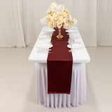 12x108inch Burgundy Lamour Satin Table Runner