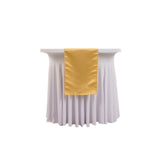 12x108inch Champagne Lamour Satin Table Runner