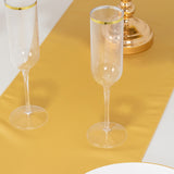 12x108inch Champagne Lamour Satin Table Runner