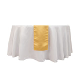 12x108inch Champagne Lamour Satin Table Runner