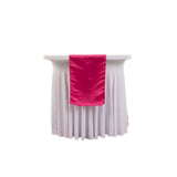 12x108inch Fuchsia Lamour Satin Table Runner