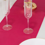 12x108inch Fuchsia Lamour Satin Table Runner