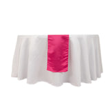 12x108inch Fuchsia Lamour Satin Table Runner