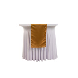 12x108inch Gold Lamour Satin Table Runner