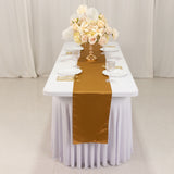 12x108inch Gold Lamour Satin Table Runner