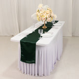 12x108inch Hunter Emerald Green Lamour Satin Table Runner