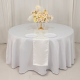 12x108inch Ivory Lamour Satin Table Runner