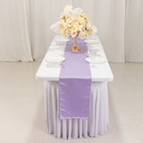 12x108inch Lavender Lilac Lamour Satin Table Runner