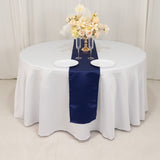 12x108inch Navy Blue Lamour Satin Table Runner