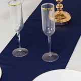 12x108inch Navy Blue Lamour Satin Table Runner