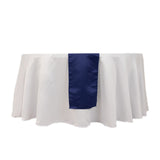 12x108inch Navy Blue Lamour Satin Table Runner