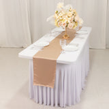 12x108inch Nude Lamour Satin Table Runner