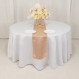 12x108inch Nude Lamour Satin Table Runner