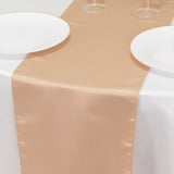 12x108inch Nude Lamour Satin Table Runner