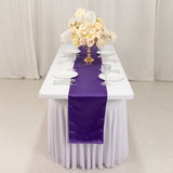 12x108inch Purple Lamour Satin Table Runner